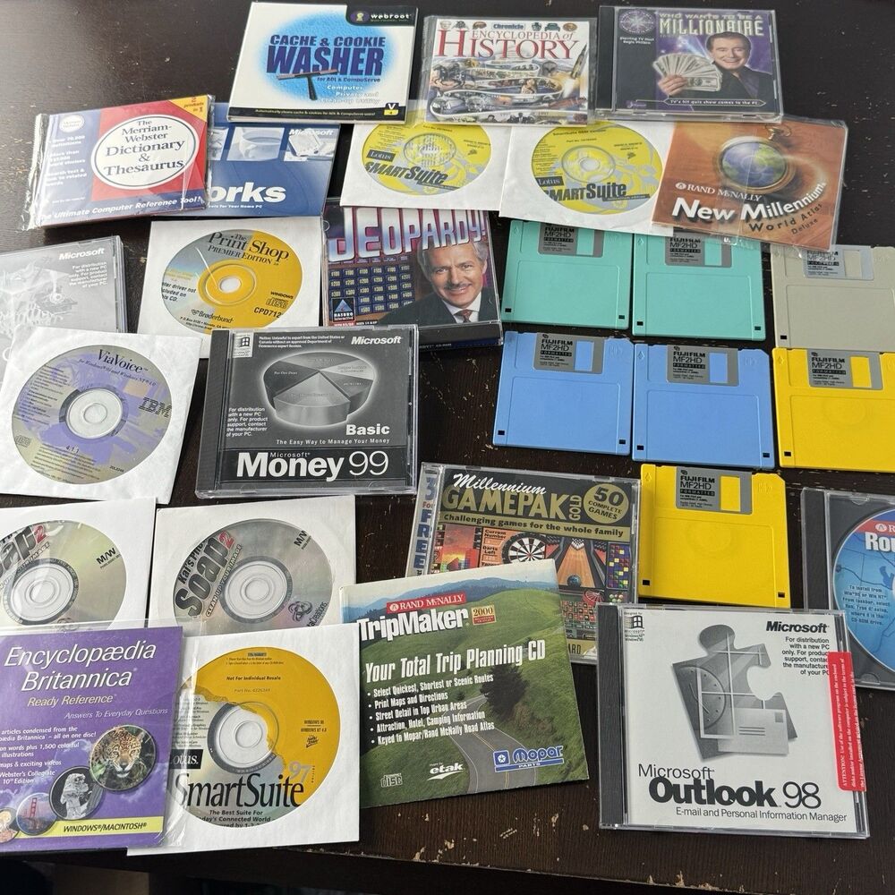 Vintage PC Software & Games Lot All Mint Condition